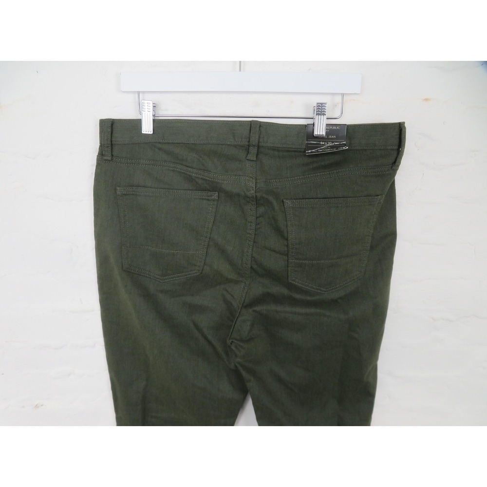 Banana Republic Travel Jeans Mens 34x30 Green Athletic Fit Stretch Denim Comfort - Picture 7 of 9